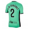 Atletico Madrid Jose Gimenez #2 Tredjedrakt 2023-24 Kortermet